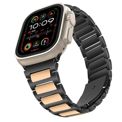 KALEBOL For Apple Watch 10 46mm / Ultra 2 / Ultra 49mm / 9 8 7 45mm / SE (2023) SE (2022) SE 6 5 4 44mm / 3 2 1 42mm Watch Strap Zinc Alloy