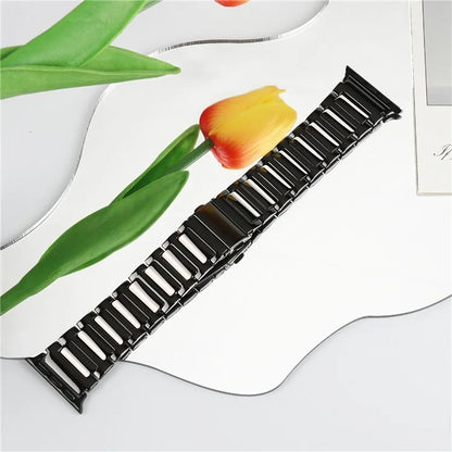 KALEBOL For Apple Watch 10 46mm / Ultra 2 / Ultra 49mm / 9 8 7 45mm / SE (2023) SE (2022) SE 6 5 4 44mm / 3 2 1 42mm Watch Strap Zinc Alloy