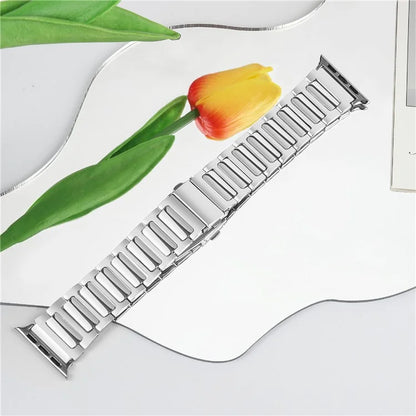 KALEBOL For Apple Watch 10 46mm / Ultra 2 / Ultra 49mm / 9 8 7 45mm / SE (2023) SE (2022) SE 6 5 4 44mm / 3 2 1 42mm Watch Strap Zinc Alloy