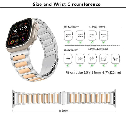 KALEBOL For Apple Watch 10 46mm / Ultra 2 / Ultra 49mm / 9 8 7 45mm / SE (2023) SE (2022) SE 6 5 4 44mm / 3 2 1 42mm Watch Strap Zinc Alloy