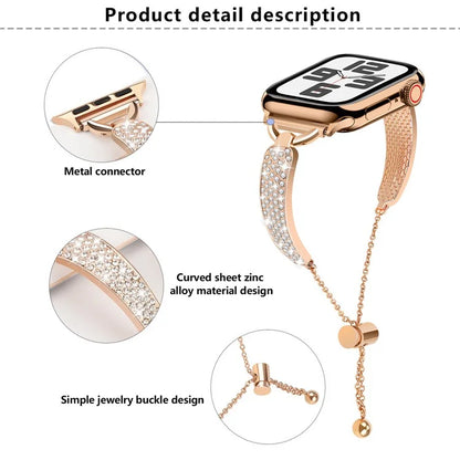 KALEBOL For Apple Watch 10 46mm / Ultra 2 / Ultra 49mm / 9 8 7 45mm / SE (2023) SE (2022) SE 6 5 4 44mm / 3 2 1 42mm Watch Band Bracelet