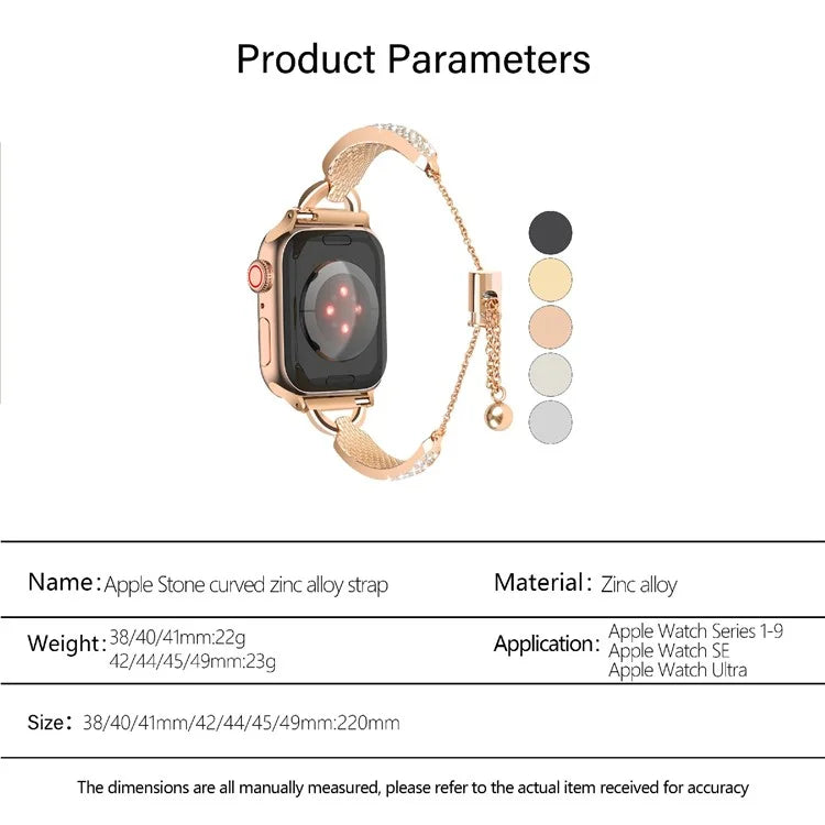 KALEBOL For Apple Watch 10 46mm / Ultra 2 / Ultra 49mm / 9 8 7 45mm / SE (2023) SE (2022) SE 6 5 4 44mm / 3 2 1 42mm Watch Band Bracelet