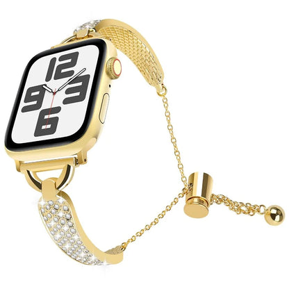 KALEBOL For Apple Watch Series 10 42mm / 9 8 7 41mm / SE (2023) SE (2022) SE 6 5 4 40mm / 3 2 1 38mm Watch Band Zinc Alloy Bracelet