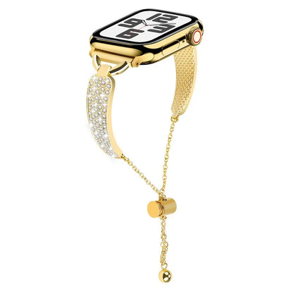 KALEBOL For Apple Watch Series 10 42mm / 9 8 7 41mm / SE (2023) SE (2022) SE 6 5 4 40mm / 3 2 1 38mm Watch Band Zinc Alloy Bracelet