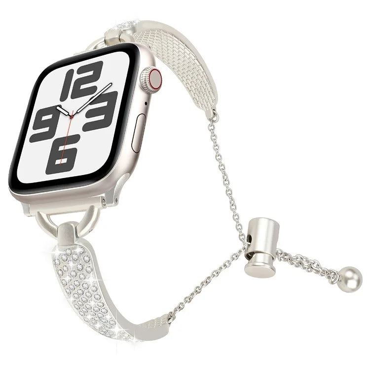 KALEBOL For Apple Watch Series 10 42mm / 9 8 7 41mm / SE (2023) SE (2022) SE 6 5 4 40mm / 3 2 1 38mm Watch Band Zinc Alloy Bracelet