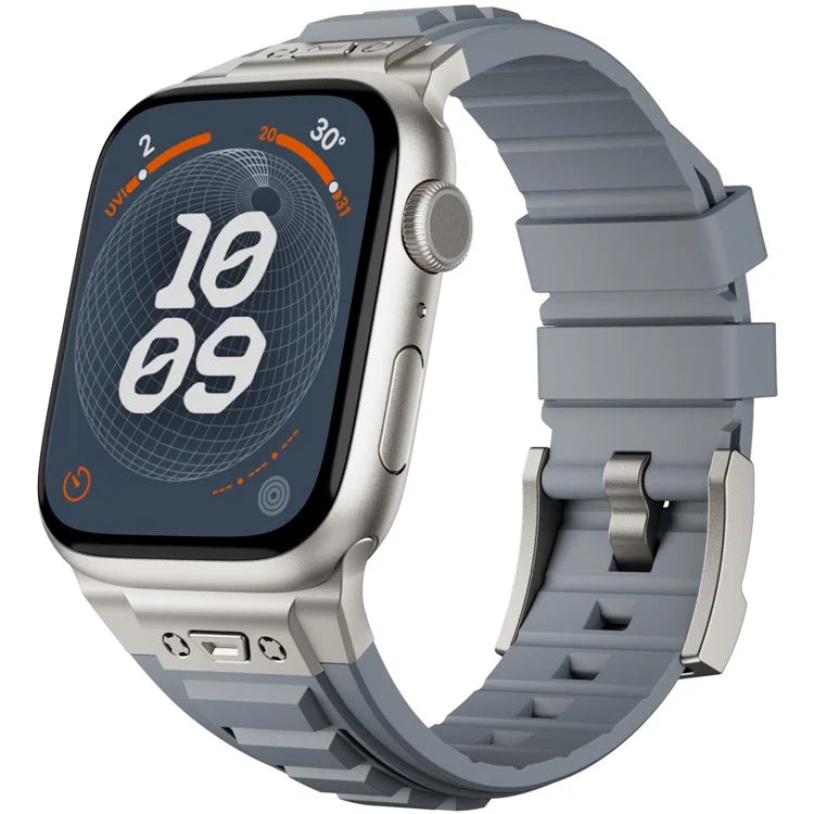 KALEBOL For Apple Watch 10 46mm / Ultra 2 / Ultra 49mm / 9 8 7 45mm / SE (2023) SE (2022) SE 6 5 4 44mm / 3 2 1 42mm Silicone Watch Band