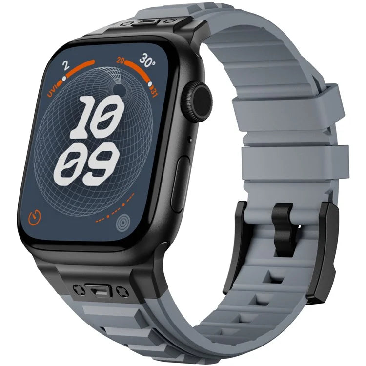 KALEBOL For Apple Watch 10 46mm / Ultra 2 / Ultra 49mm / 9 8 7 45mm / SE (2023) SE (2022) SE 6 5 4 44mm / 3 2 1 42mm Silicone Watch Band