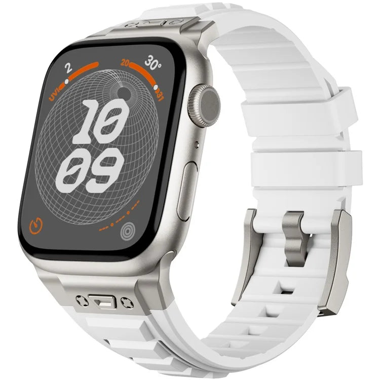 KALEBOL For Apple Watch 10 46mm / Ultra 2 / Ultra 49mm / 9 8 7 45mm / SE (2023) SE (2022) SE 6 5 4 44mm / 3 2 1 42mm Silicone Watch Band