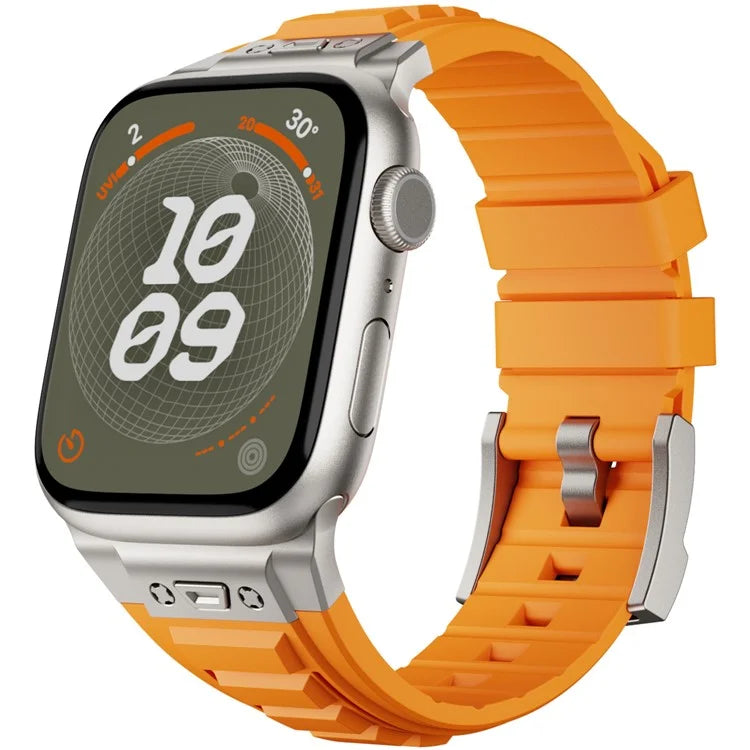 KALEBOL For Apple Watch 10 46mm / Ultra 2 / Ultra 49mm / 9 8 7 45mm / SE (2023) SE (2022) SE 6 5 4 44mm / 3 2 1 42mm Silicone Watch Band