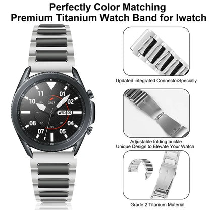 KALEBOL For Huawei Watch 4 / 4 Pro / GT 4 46mm Watch Strap 22mm Zinc Alloy Metal Band