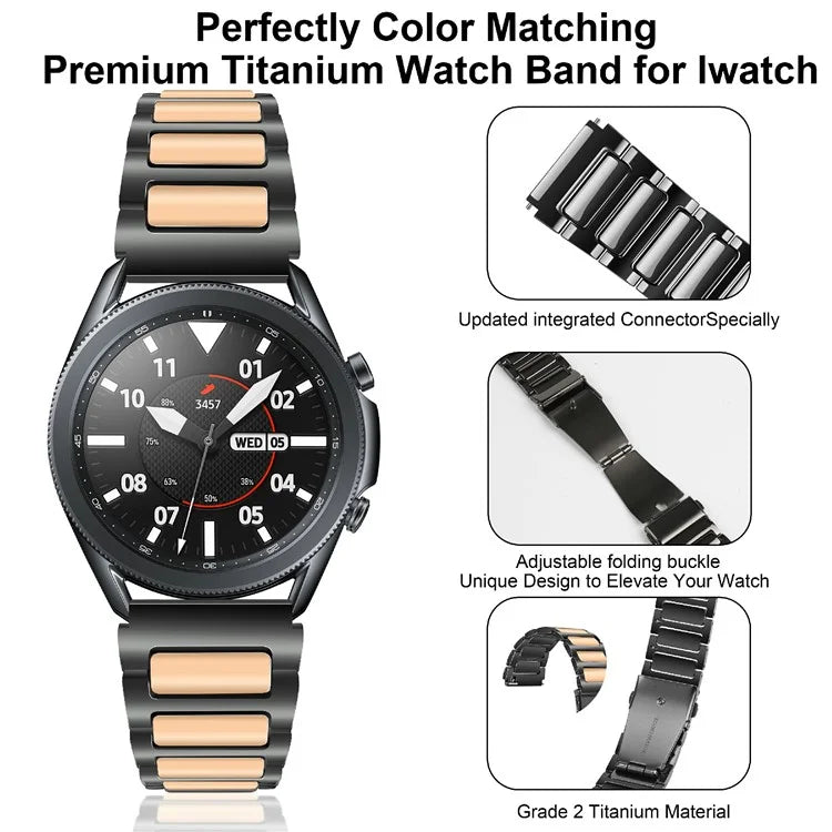 KALEBOL For Huawei Watch 4 / 4 Pro / GT 4 46mm Watch Strap 22mm Zinc Alloy Metal Band