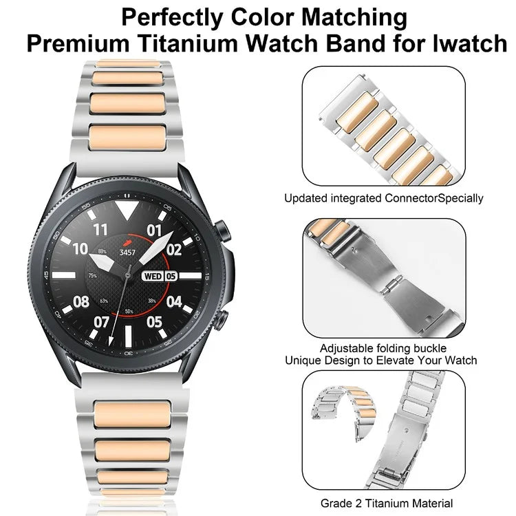 KALEBOL For Huawei Watch 4 / 4 Pro / GT 4 46mm Watch Strap 22mm Zinc Alloy Metal Band