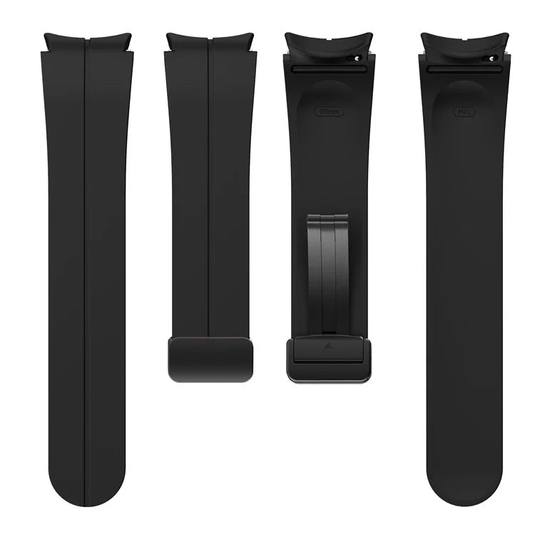 KALEBOL For Samsung Galaxy Watch FE 40mm / Watch6 / Watch6 Classic / Watch 5 / Watch 5 Pro Silicone Watch Strap Magnetic Buckle