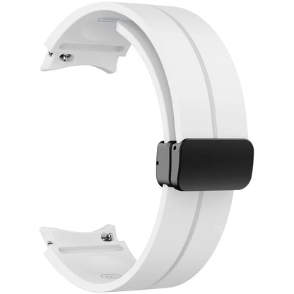 KALEBOL For Samsung Galaxy Watch FE 40mm / Watch6 / Watch6 Classic / Watch 5 / Watch 5 Pro Silicone Watch Strap Magnetic Buckle