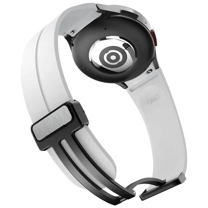 KALEBOL For Samsung Galaxy Watch FE 40mm / Watch6 / Watch6 Classic / Watch 5 / Watch 5 Pro Silicone Watch Strap Magnetic Buckle