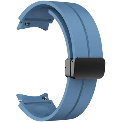 KALEBOL For Samsung Galaxy Watch FE 40mm / Watch6 / Watch6 Classic / Watch 5 / Watch 5 Pro Silicone Watch Strap Magnetic Buckle