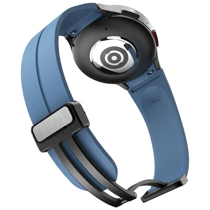 KALEBOL For Samsung Galaxy Watch FE 40mm / Watch6 / Watch6 Classic / Watch 5 / Watch 5 Pro Silicone Watch Strap Magnetic Buckle