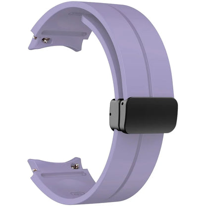 KALEBOL For Samsung Galaxy Watch FE 40mm / Watch6 / Watch6 Classic / Watch 5 / Watch 5 Pro Silicone Watch Strap Magnetic Buckle