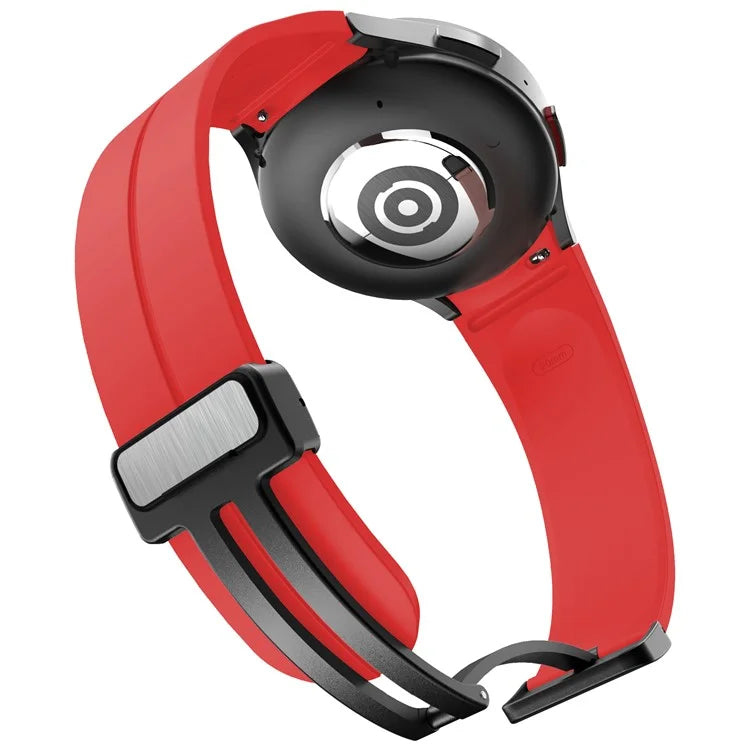 KALEBOL For Samsung Galaxy Watch FE 40mm / Watch6 / Watch6 Classic / Watch 5 / Watch 5 Pro Silicone Watch Strap Magnetic Buckle