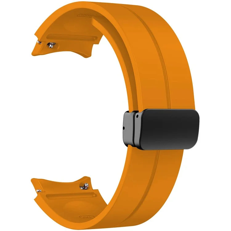 KALEBOL For Samsung Galaxy Watch FE 40mm / Watch6 / Watch6 Classic / Watch 5 / Watch 5 Pro Silicone Watch Strap Magnetic Buckle