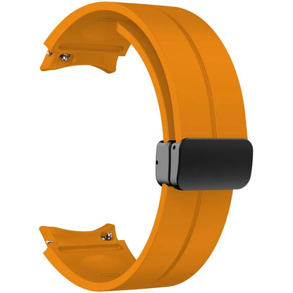 KALEBOL For Samsung Galaxy Watch FE 40mm / Watch6 / Watch6 Classic / Watch 5 / Watch 5 Pro Silicone Watch Strap Magnetic Buckle