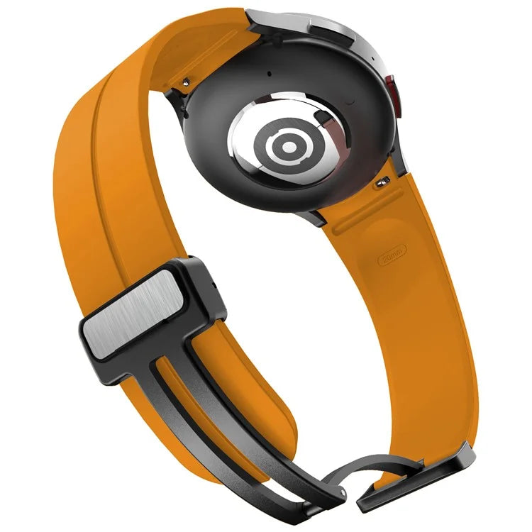 KALEBOL For Samsung Galaxy Watch FE 40mm / Watch6 / Watch6 Classic / Watch 5 / Watch 5 Pro Silicone Watch Strap Magnetic Buckle