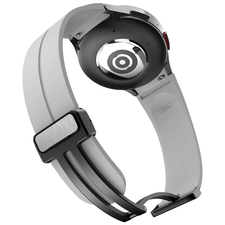 KALEBOL For Samsung Galaxy Watch FE 40mm / Watch6 / Watch6 Classic / Watch 5 / Watch 5 Pro Silicone Watch Strap Magnetic Buckle