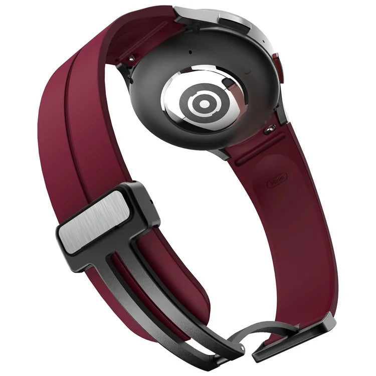 KALEBOL For Samsung Galaxy Watch FE 40mm / Watch6 / Watch6 Classic / Watch 5 / Watch 5 Pro Silicone Watch Strap Magnetic Buckle