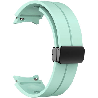 KALEBOL For Samsung Galaxy Watch FE 40mm / Watch6 / Watch6 Classic / Watch 5 / Watch 5 Pro Silicone Watch Strap Magnetic Buckle