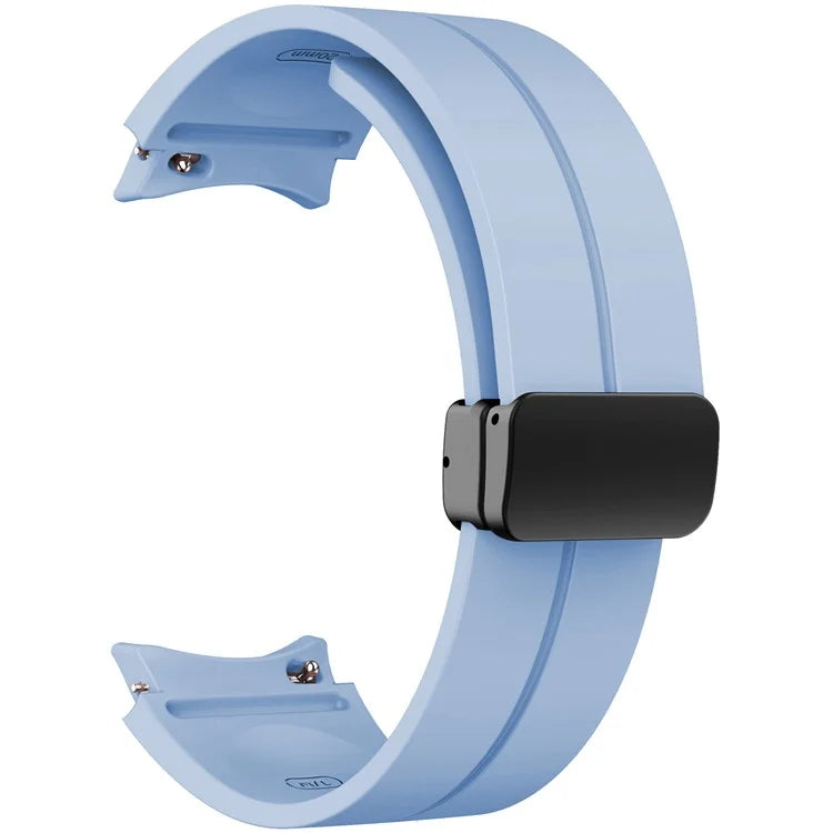 KALEBOL For Samsung Galaxy Watch FE 40mm / Watch6 / Watch6 Classic / Watch 5 / Watch 5 Pro Silicone Watch Strap Magnetic Buckle
