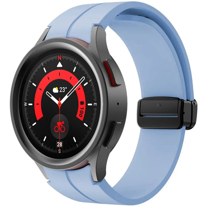 KALEBOL For Samsung Galaxy Watch FE 40mm / Watch6 / Watch6 Classic / Watch 5 / Watch 5 Pro Silicone Watch Strap Magnetic Buckle