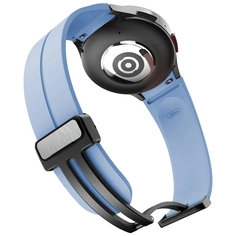 KALEBOL For Samsung Galaxy Watch FE 40mm / Watch6 / Watch6 Classic / Watch 5 / Watch 5 Pro Silicone Watch Strap Magnetic Buckle