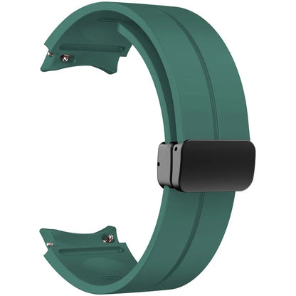 KALEBOL For Samsung Galaxy Watch FE 40mm / Watch6 / Watch6 Classic / Watch 5 / Watch 5 Pro Silicone Watch Strap Magnetic Buckle