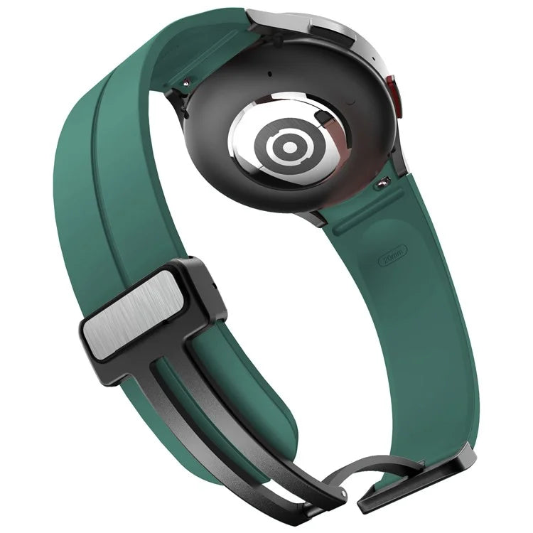KALEBOL For Samsung Galaxy Watch FE 40mm / Watch6 / Watch6 Classic / Watch 5 / Watch 5 Pro Silicone Watch Strap Magnetic Buckle