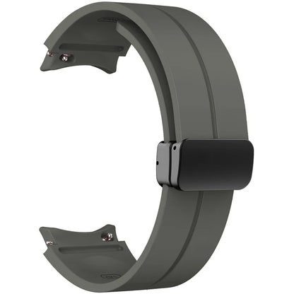 KALEBOL For Samsung Galaxy Watch FE 40mm / Watch6 / Watch6 Classic / Watch 5 / Watch 5 Pro Silicone Watch Strap Magnetic Buckle
