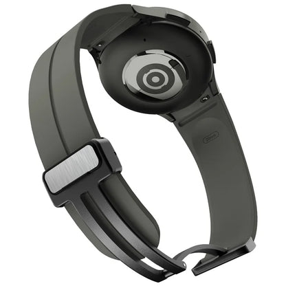 KALEBOL For Samsung Galaxy Watch FE 40mm / Watch6 / Watch6 Classic / Watch 5 / Watch 5 Pro Silicone Watch Strap Magnetic Buckle