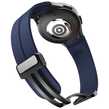 KALEBOL For Samsung Galaxy Watch FE 40mm / Watch6 / Watch6 Classic / Watch 5 / Watch 5 Pro Silicone Watch Strap Magnetic Buckle