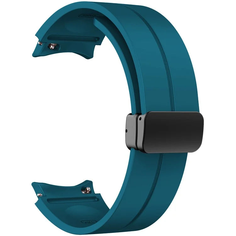 KALEBOL For Samsung Galaxy Watch FE 40mm / Watch6 / Watch6 Classic / Watch 5 / Watch 5 Pro Silicone Watch Strap Magnetic Buckle