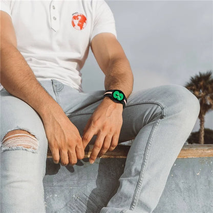 KALEBOL For Samsung Galaxy Watch FE 40mm / Watch6 / Watch6 Classic / Watch 5 / Watch 5 Pro Watch Strap Dual Color Silicone Band