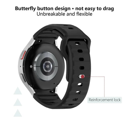 KALEBOL For Samsung Galaxy Watch6 / Watch6 Classic / Watch 5 / Watch 5 Pro Watch Band Silicone Strap