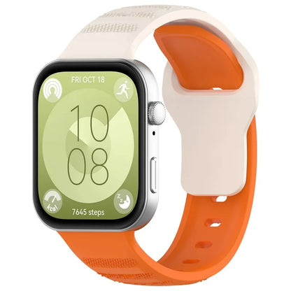 KALEBOL For Huawei Watch Fit 3 Silicone Watch Band Spot Patterned Wrist Strap