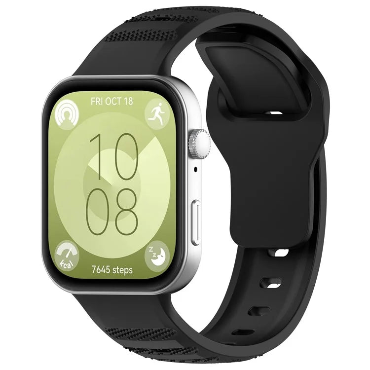 KALEBOL For Huawei Watch Fit 3 Silicone Watch Band Spot Patterned Wrist Strap