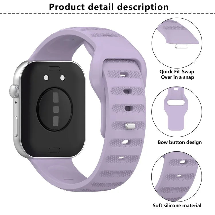 KALEBOL For Huawei Watch Fit 3 Silicone Watch Band Spot Patterned Wrist Strap