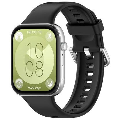 KALEBOL For Huawei Watch Fit 3 Watch Band Soft Silicone Adjustable Wrist Strap