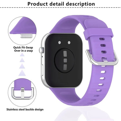 KALEBOL For Huawei Watch Fit 3 Watch Band Soft Silicone Adjustable Wrist Strap