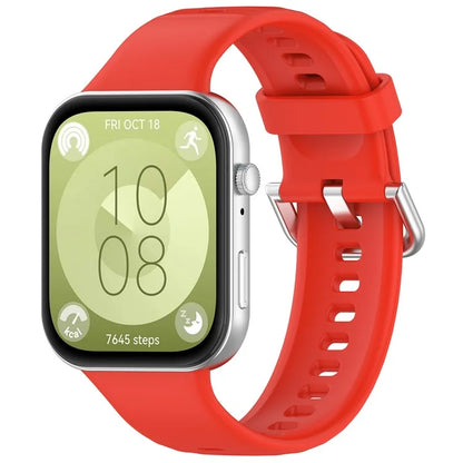 KALEBOL For Huawei Watch Fit 3 Watch Band Soft Silicone Adjustable Wrist Strap