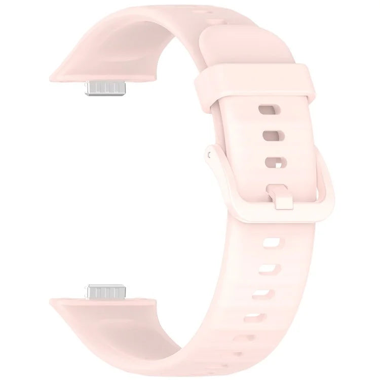 KALEBOL For Huawei Watch Fit 3 Silicone Watch Strap Wrist Band with Colorful Pin Buckle