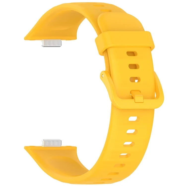 KALEBOL For Huawei Watch Fit 3 Silicone Watch Strap Wrist Band with Colorful Pin Buckle