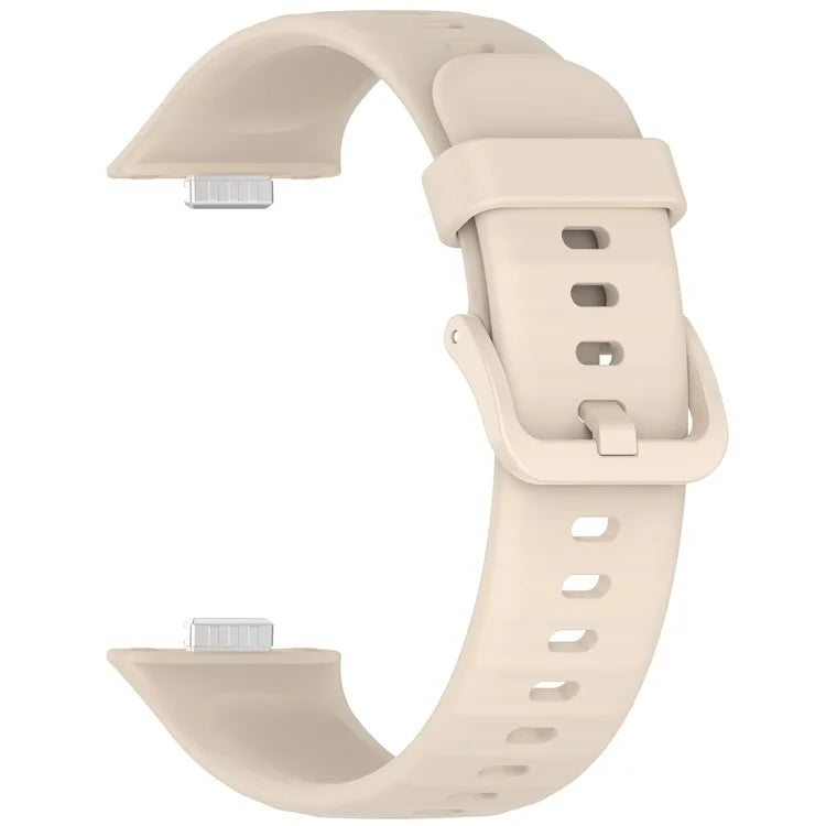 KALEBOL For Huawei Watch Fit 3 Silicone Watch Strap Wrist Band with Colorful Pin Buckle