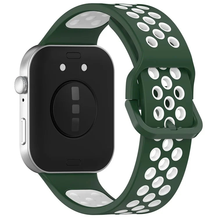 KALEBOL For Huawei Watch Fit 3 Silicone Watch Strap Dual Color Adjustable Band